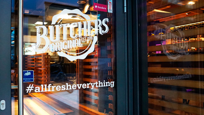Butchers Darmstadt Scheiben Folierung