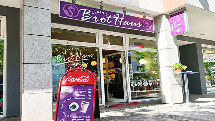 Schaufenster Folierung SB Backshop am frankfurter Zoo