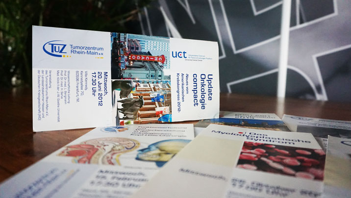 Flyer von Göthe Universität in Frankfurt