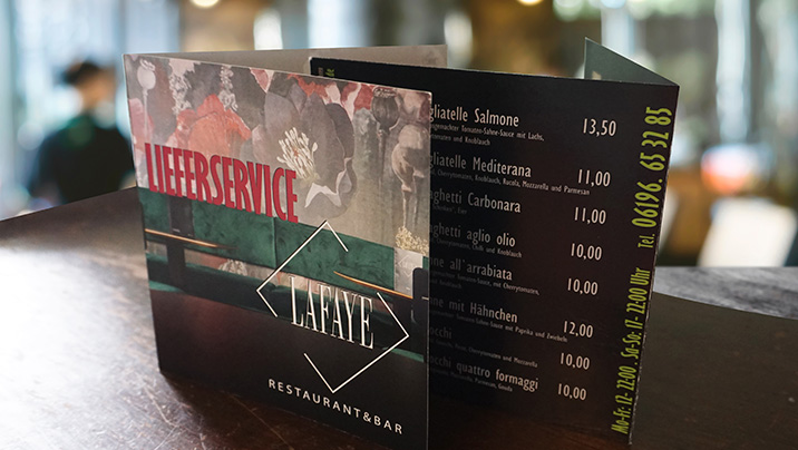 Preisliste für Gastronamie in Frankfurt